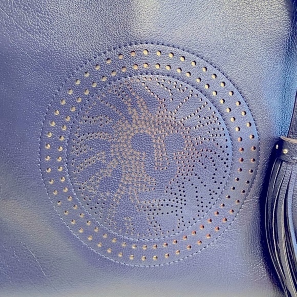(NWT) Anne Klein Shoulder Handbag with Tassel | Leo Lion Logo - Picture 3 of 13